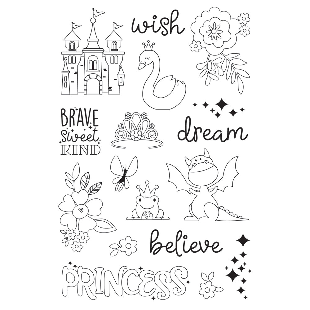 Little Princess 4x6 Stamps - Make a Wish