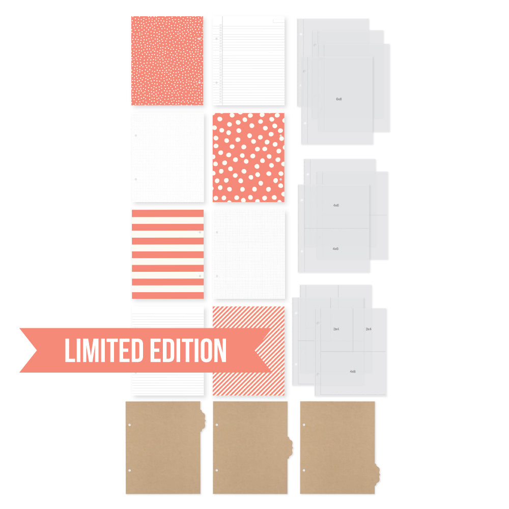 SN@P! Limited Edition 6x8 Binder - Coral
