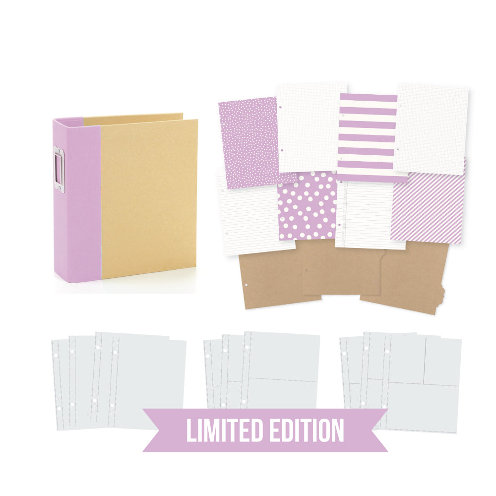 New! Limited Edition 6x8 SN@P! Binder - Lilac