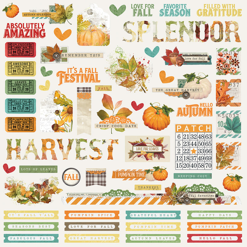 Autumn Splendor 12x12 Banner Sticker