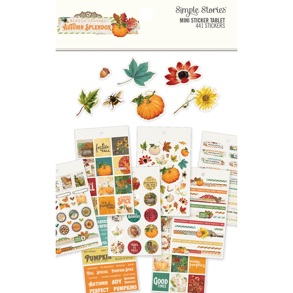 Autumn Splendor Mini Sticker Tablet