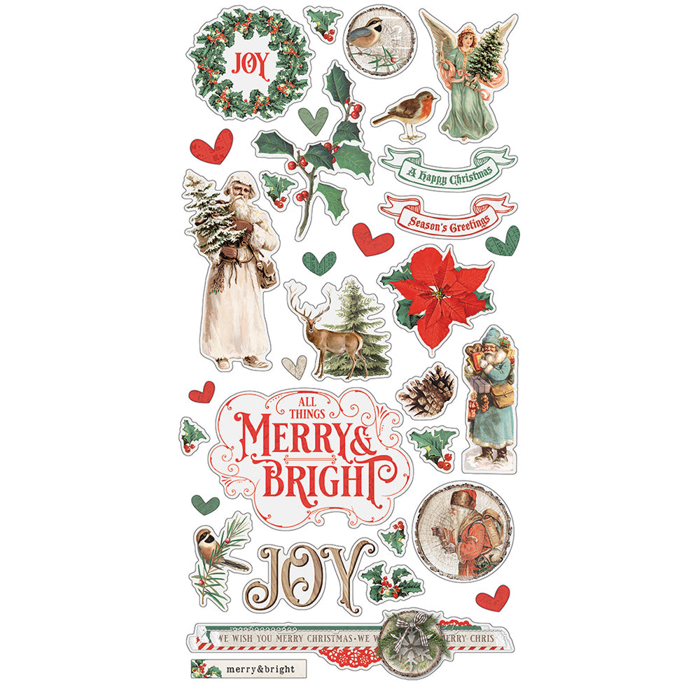 Country Christmas 6x12 Chipboard