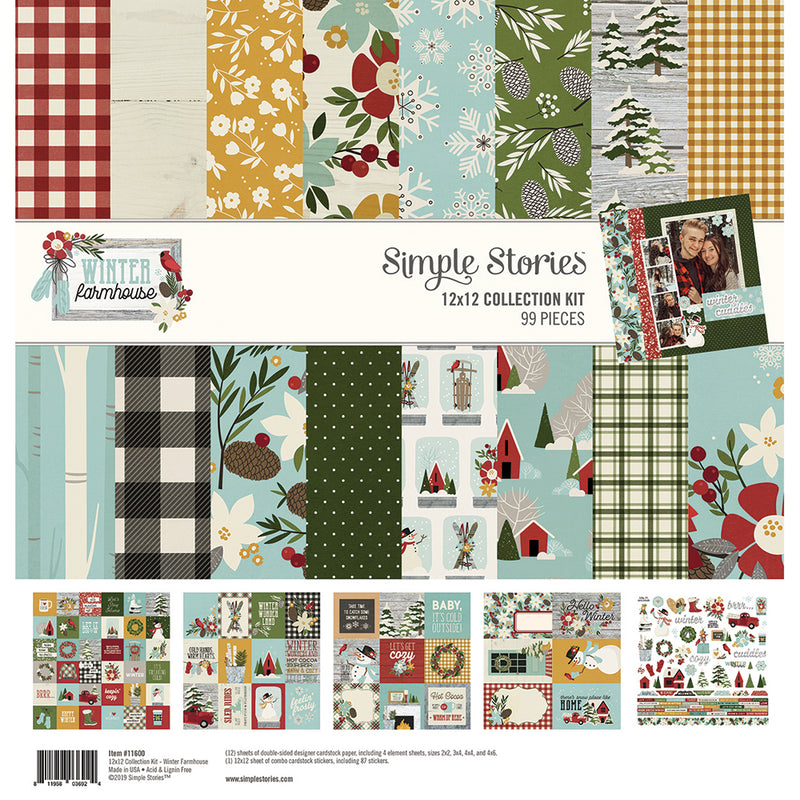 Winter Farmhouse 12x12 Combo Sticker