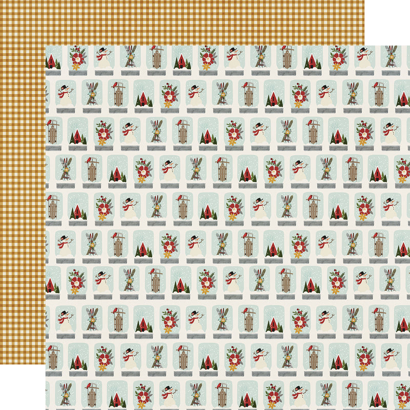Winter Farmhouse 12x12 Combo Sticker
