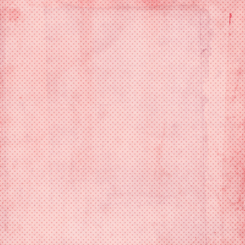 Simple Vintage My Valentine 12x12 Paper - Carnation/Blush Dots