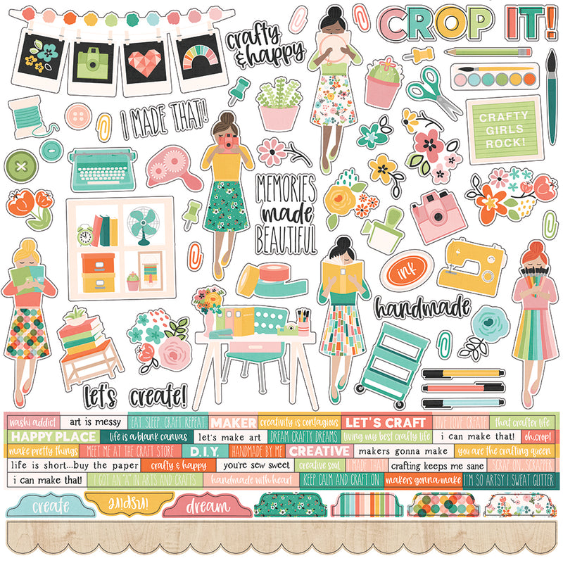Hey, Crafty Girl! 12x12 Collection Kit