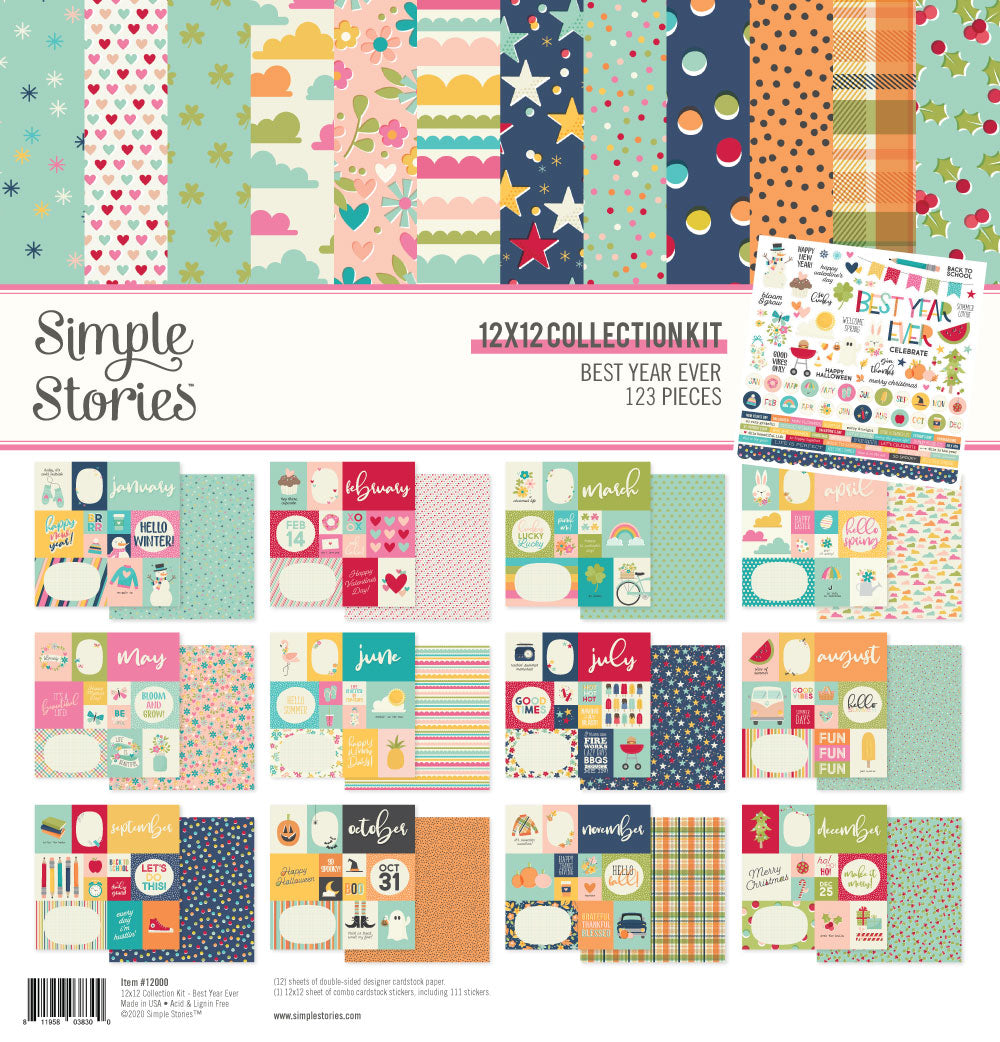 Simple Stories - Let's Go - 12 x 12 Sticker Sheet