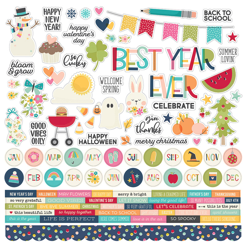 Best Year Ever 12x12 Paper - November