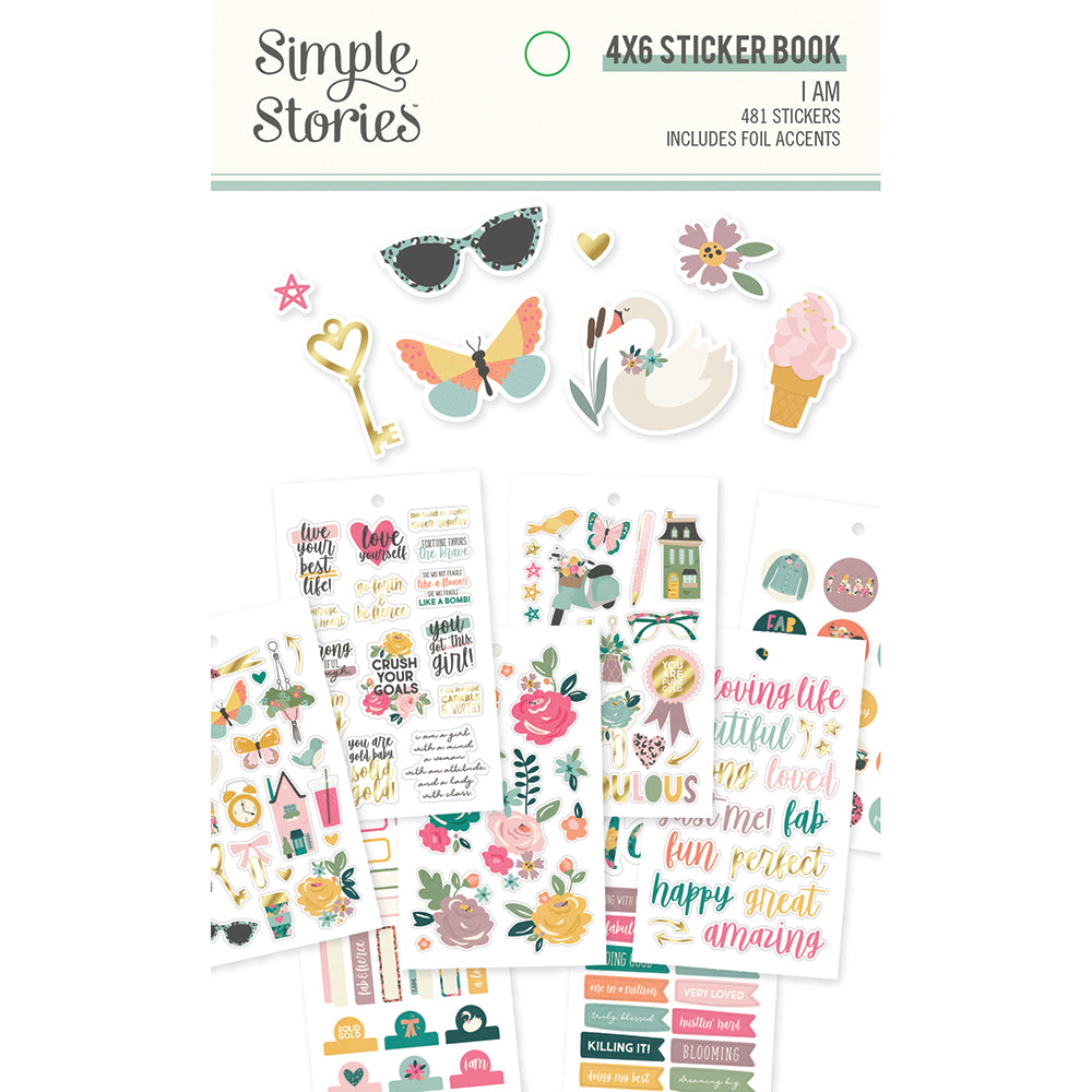 I Am 4x6 Sticker Book