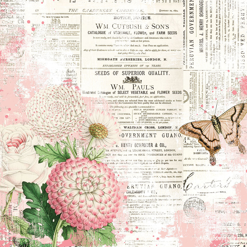 Simple Vintage Garden District 12x12 Paper - You Can Fly