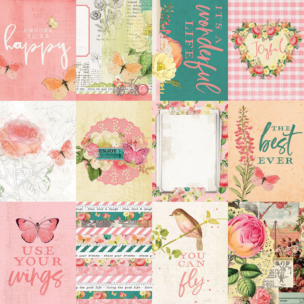 Simple Vintage Garden District 3x4 Elements