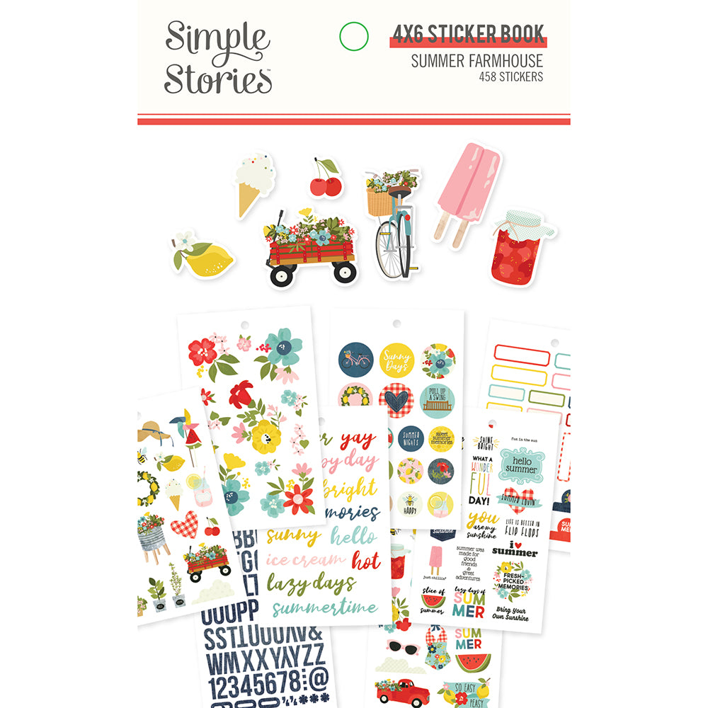 Summer Farmhouse 4x6 Sticker Book