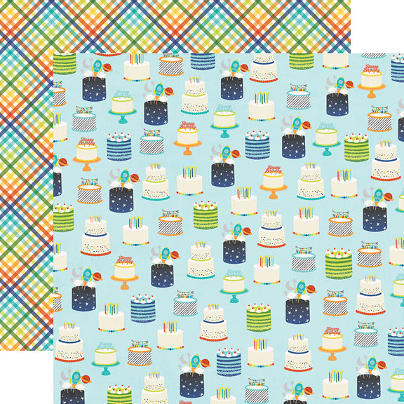 Simple Stories Birthday Collection Kit - 12x12 Scrapbook Paper & Stickers