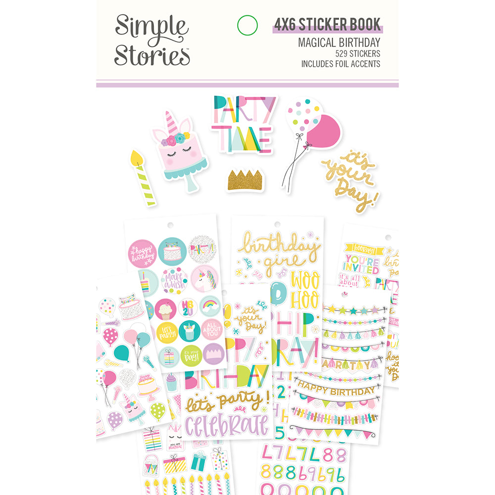 Magical Birthday 4x6 Sticker Book