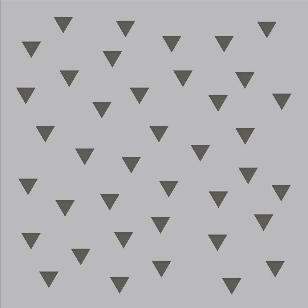 Bro & Co. 6x6 Stencil-Retro Triangles