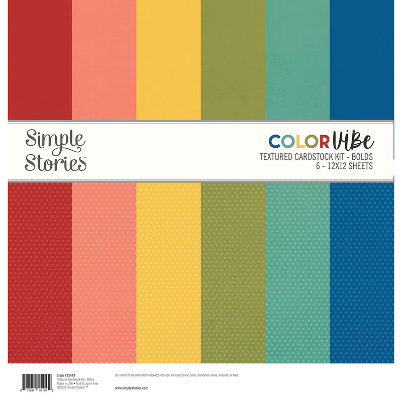 Color Vibe Textured Cardstock Kit - Fall