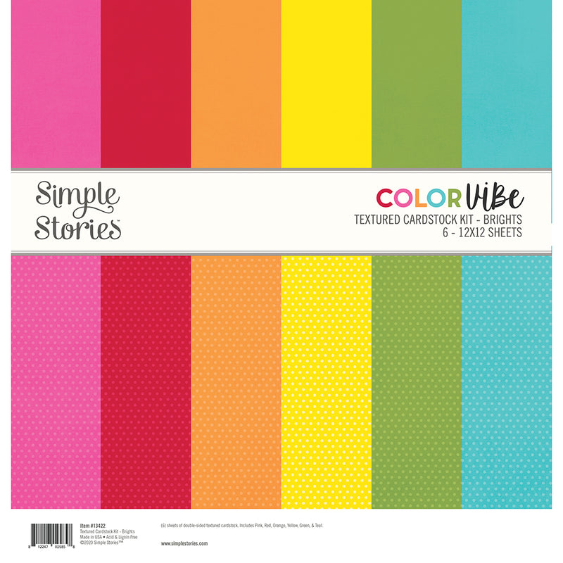 NEW! Color Vibe Textured Cardstock Kit - Darks