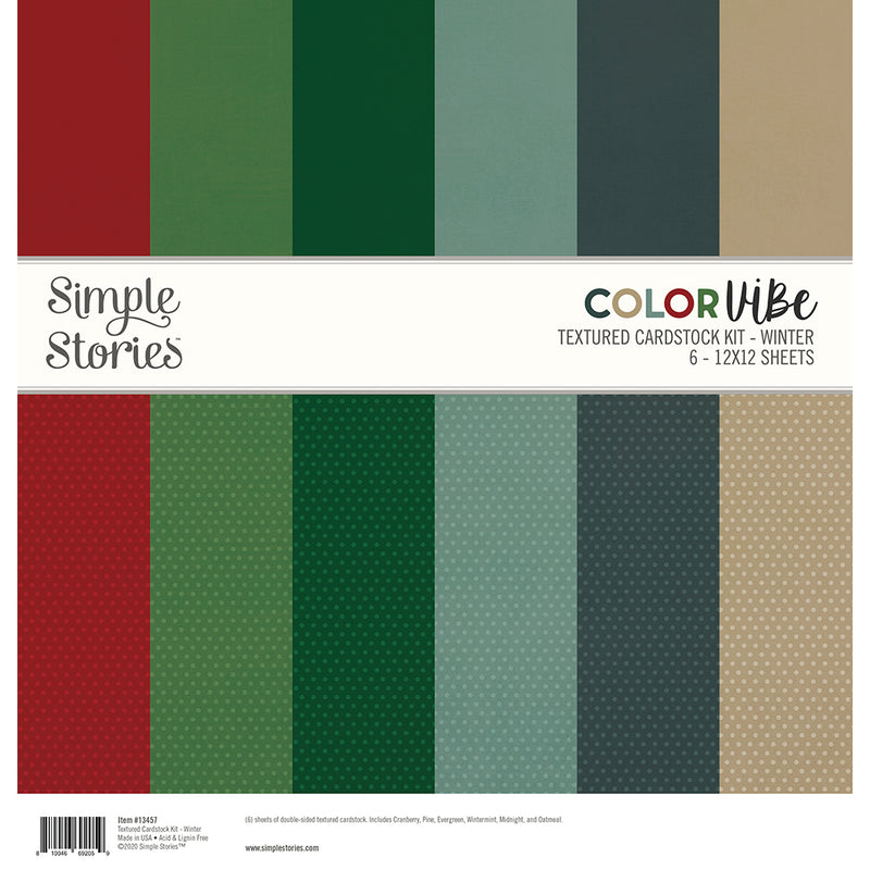 NEW! Color Vibe Textured Cardstock Kit - Darks