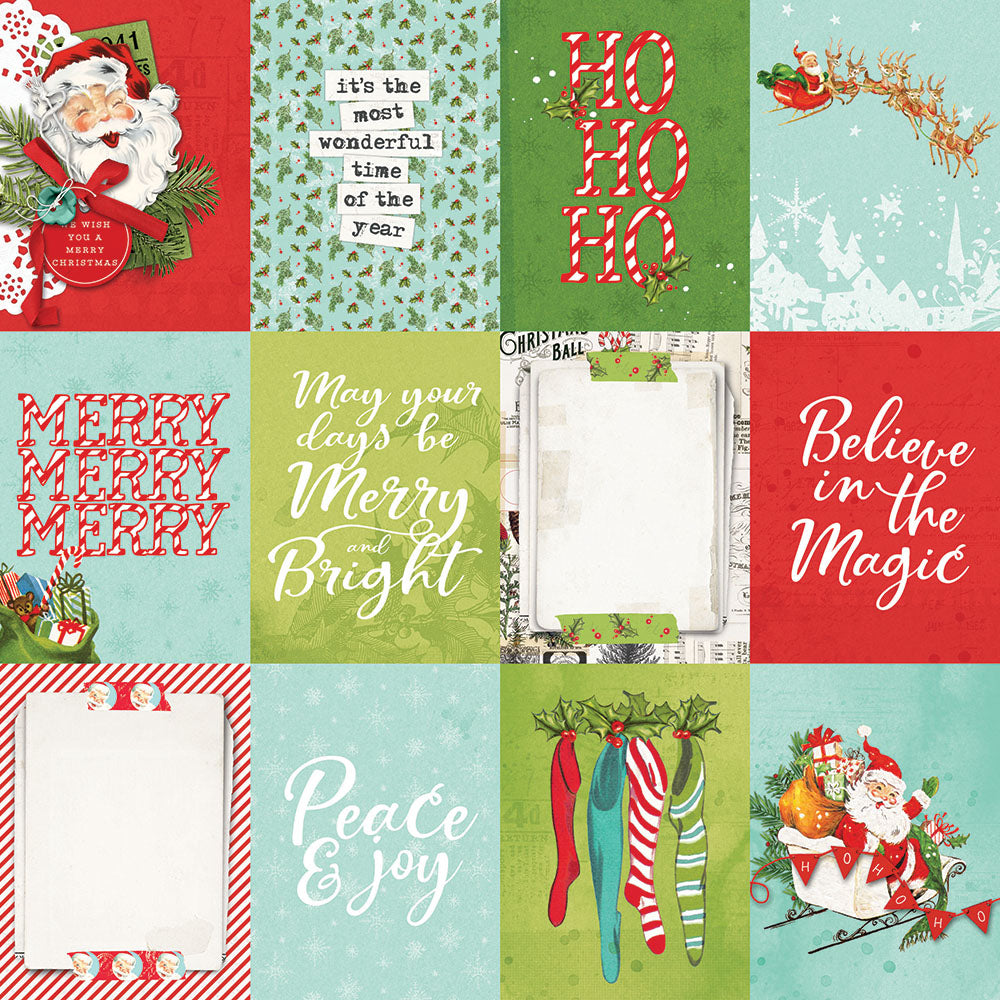 Simple Vintage North Pole - 3x4 Elements