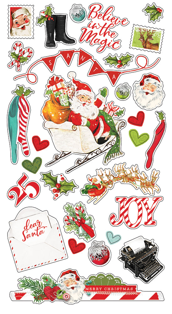 Simple Vintage North Pole - 6x12 Chipboard