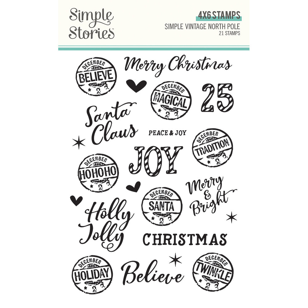 Simple Vintage North Pole - Stamps