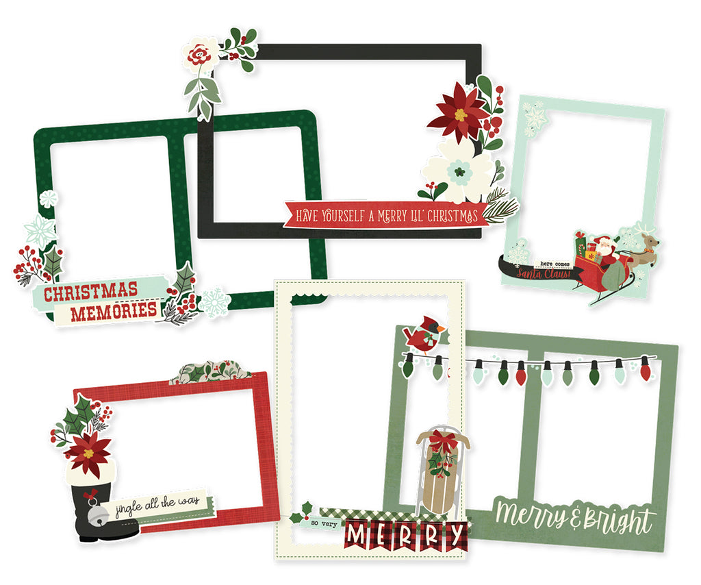 Jingle All the Way - Chipboard Frames