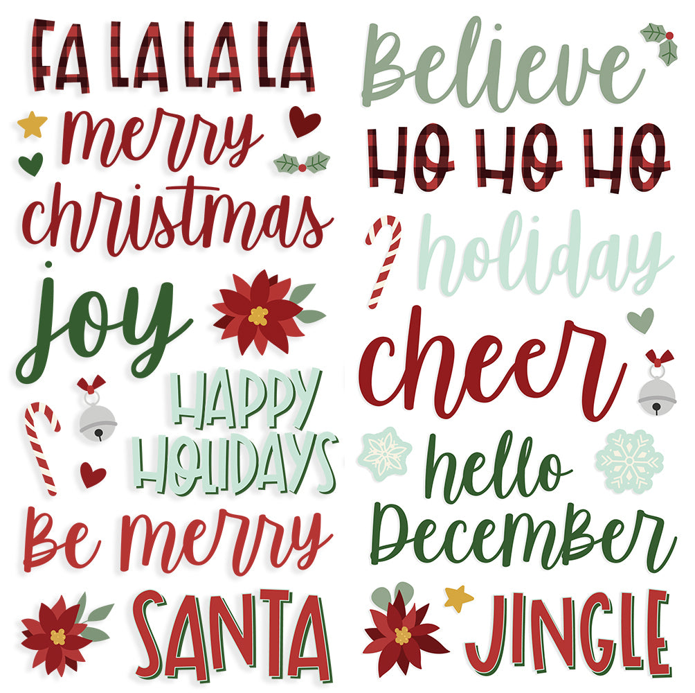 Jingle All the Way - Foam Stickers – Simple Stories