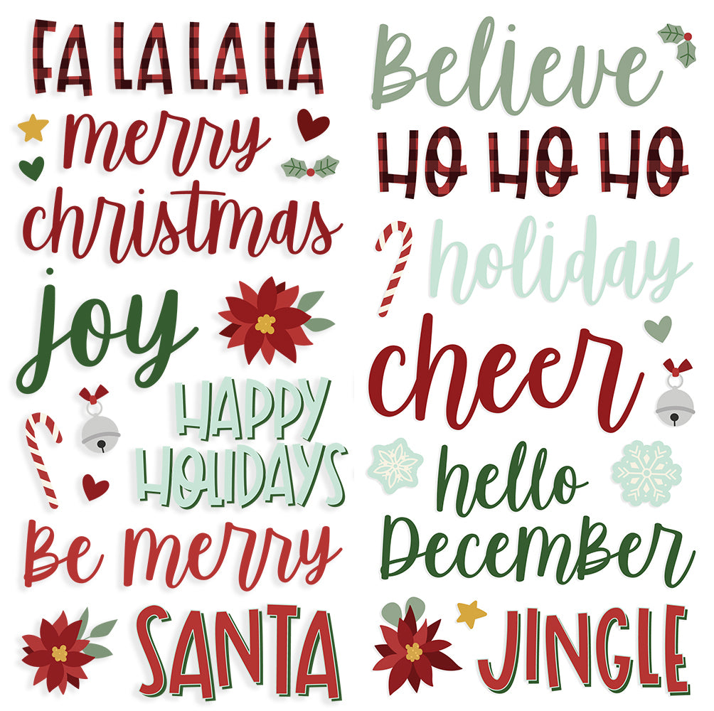 Jingle All the Way - Foam Stickers