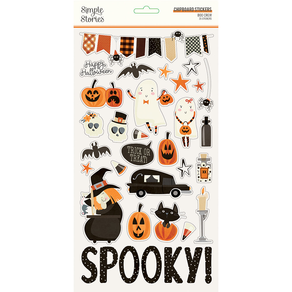 Boo Crew - 6x12 Chipboard