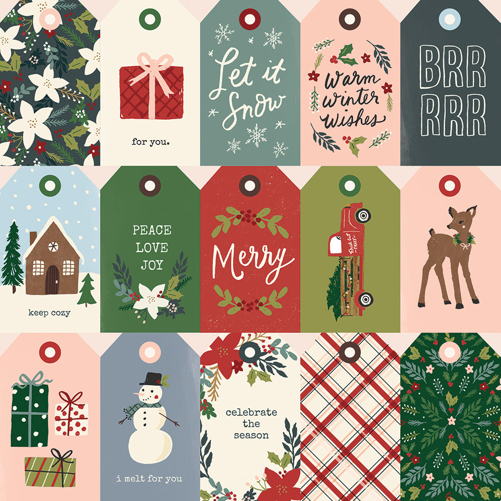 Simple Stories Winter Cottage Foam Stickers