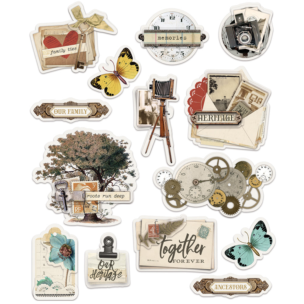 Simple Vintage Ancestry - Layered Stickers – Simple Stories