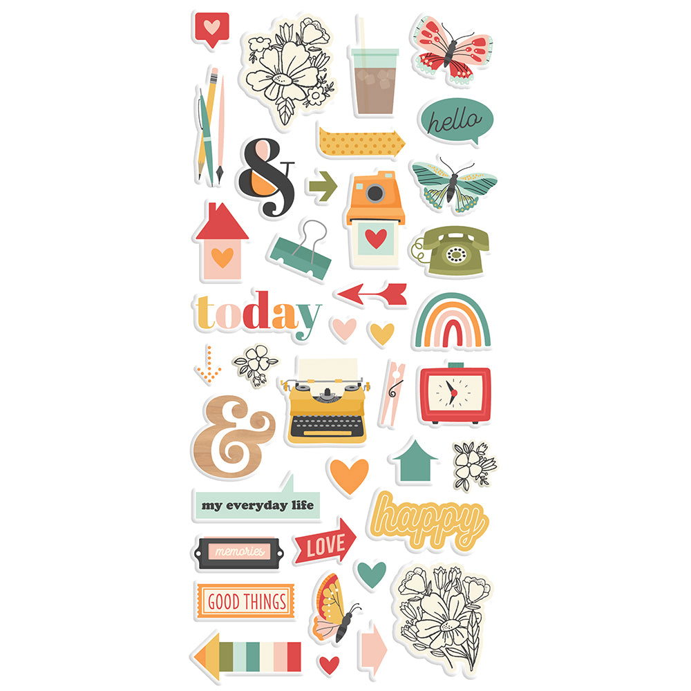 Hello Today - Puffy Stickers