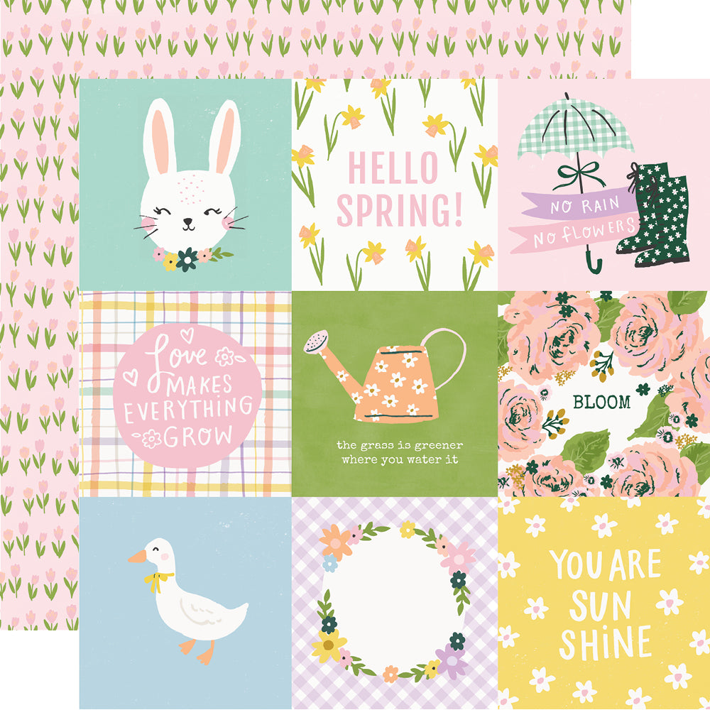Bunnies & Blooms Stickers 12x12