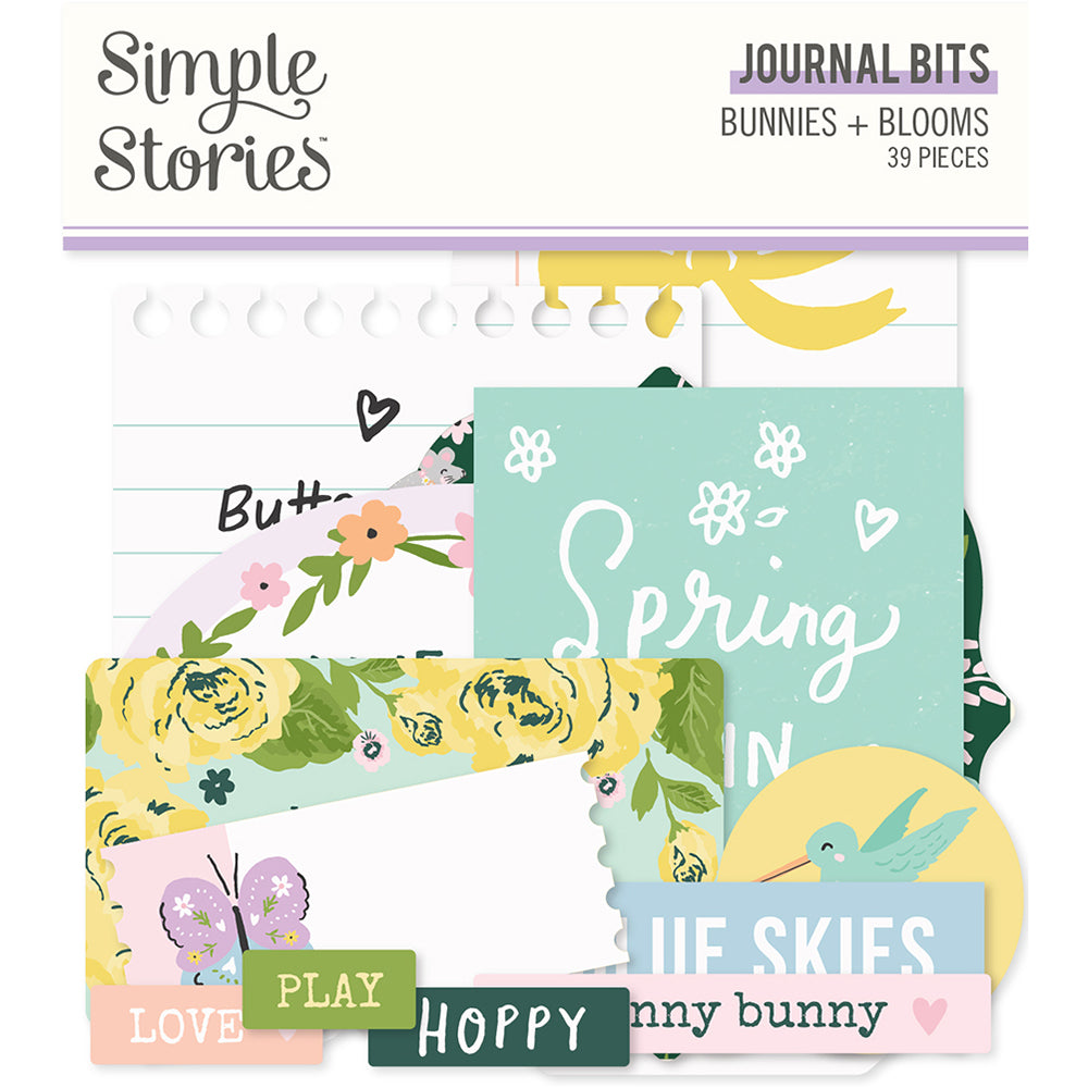 Bunnies + Blooms - Journal Bits