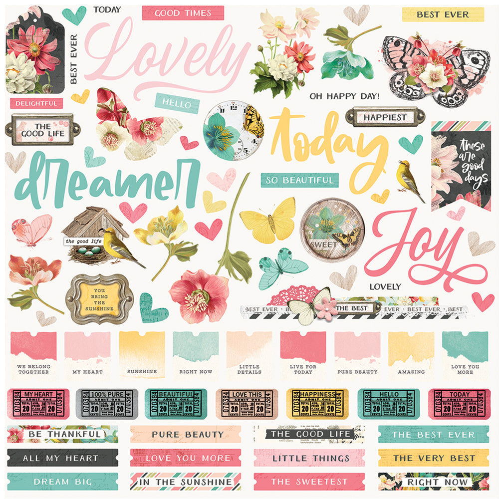 Simple Vintage Cottage Fields - Collection Kit