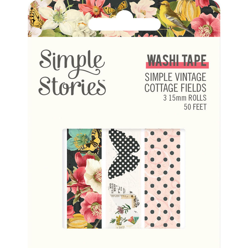 Simple Vintage Cottage Fields - Washi Tape