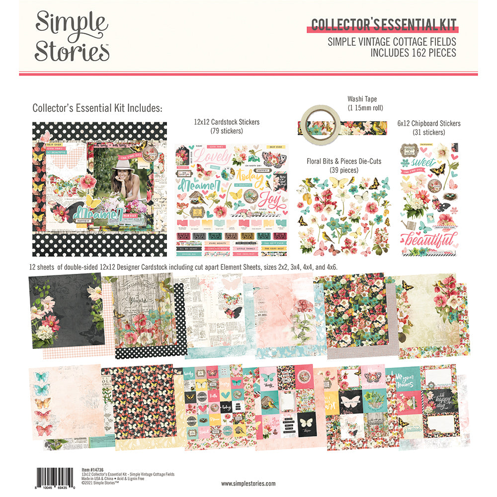 Simple Vintage Cottage Fields - Collector's Essential Kit