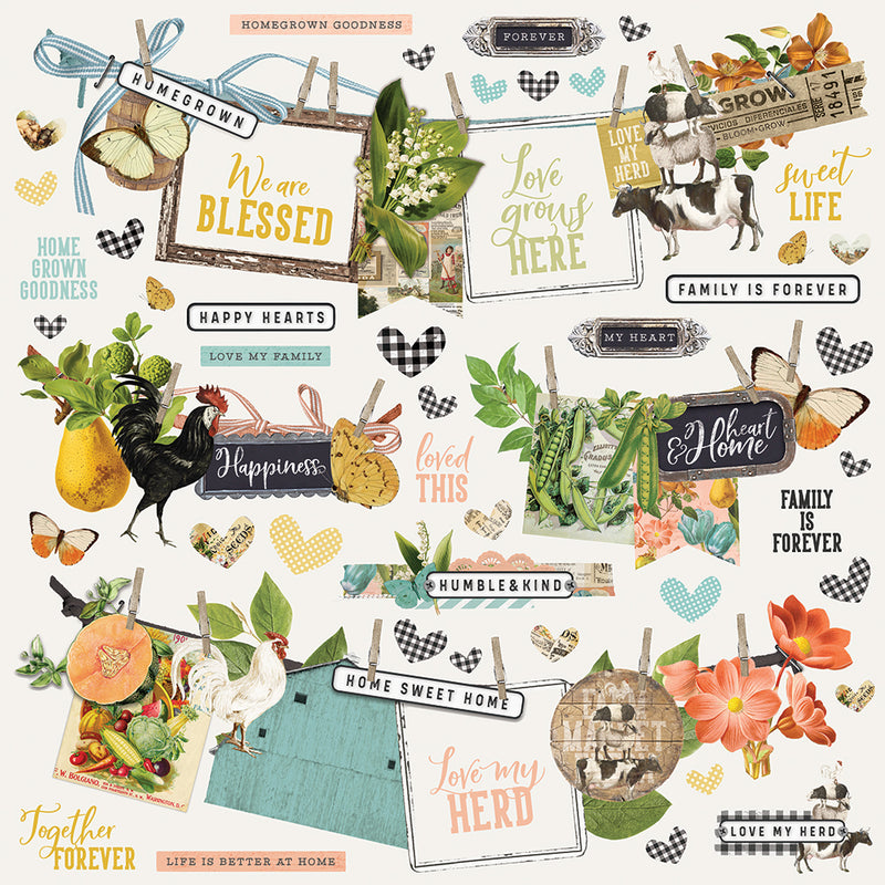 Simple Vintage Farmhouse Garden - Banner Sticker