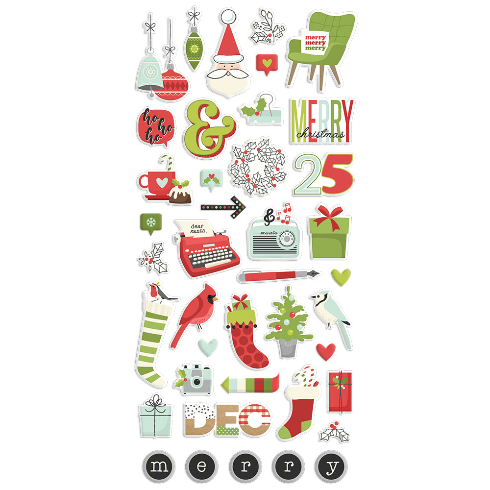 Make it Merry - Puffy Stickers
