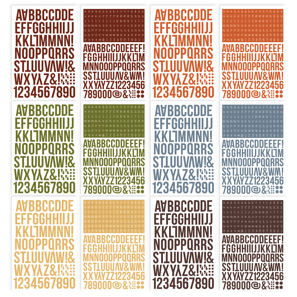 Color Vibe - Alphabet Sticker Book - Fall