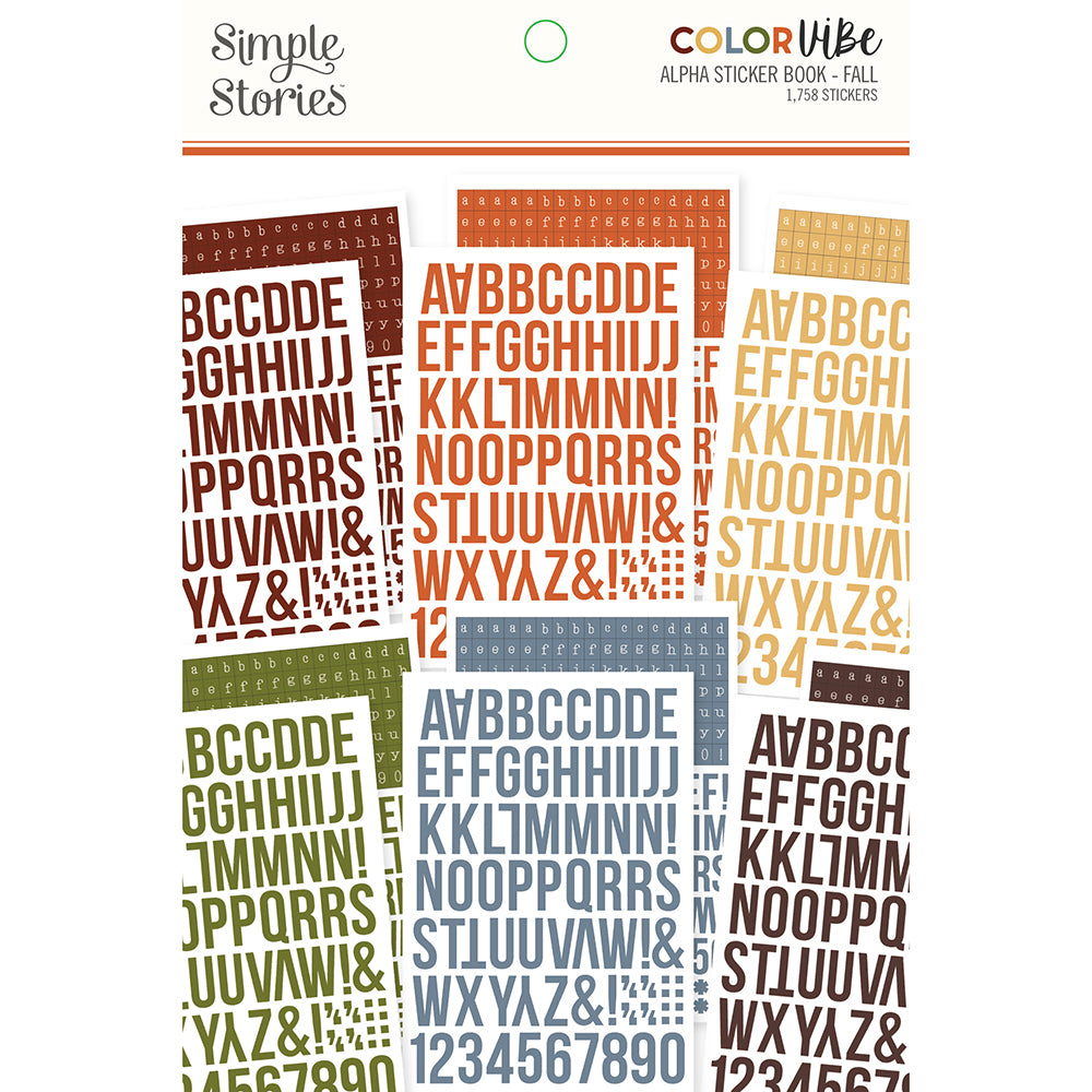Color Vibe - Alphabet Sticker Book - Fall