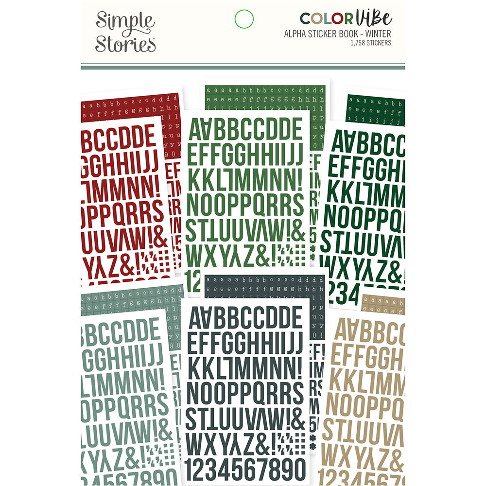Color Vibe - Alphabet Sticker Book - Winter