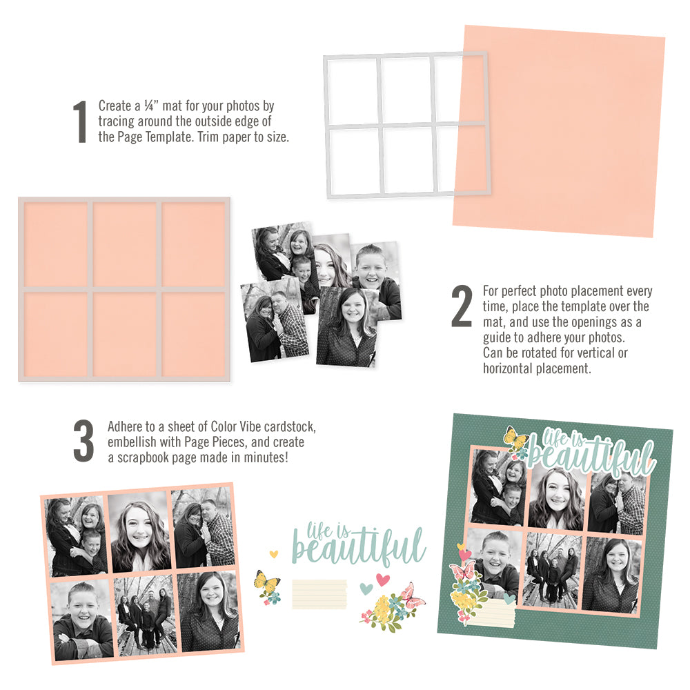Simple Pages Page Templates - Photo Mat Templates – Simple Stories