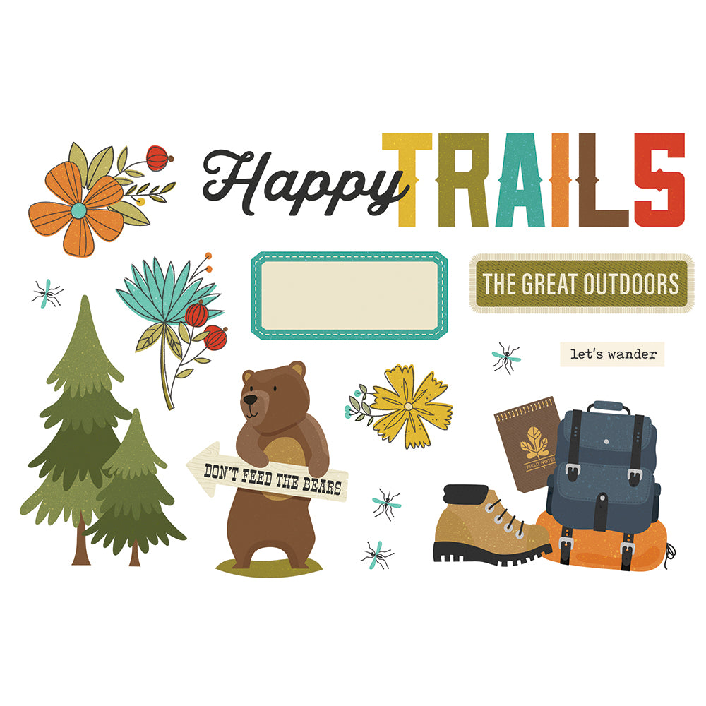 Simple Pages Page Pieces - Happy Trails