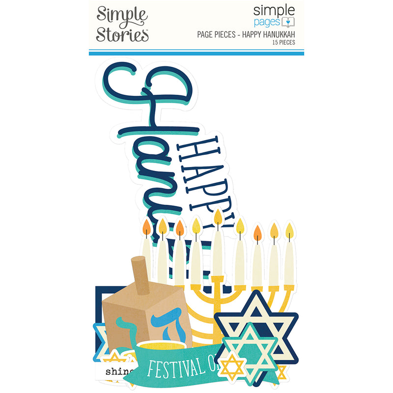 Happy Hanukkah - 6x12 Cardstock Sticker