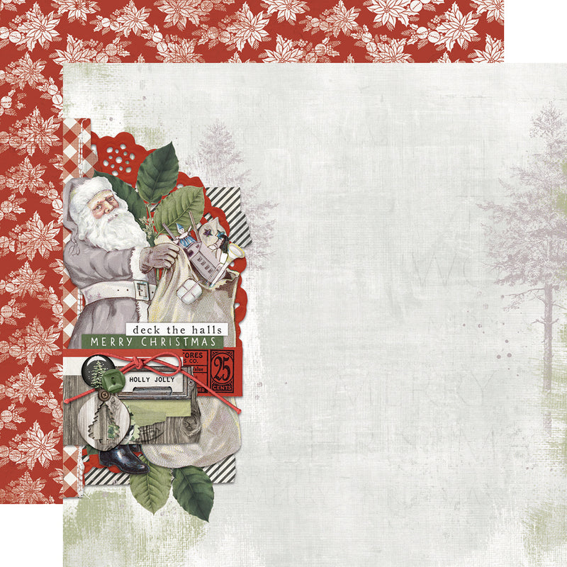 Simple Vintage Rustic Christmas - Layered Stickers