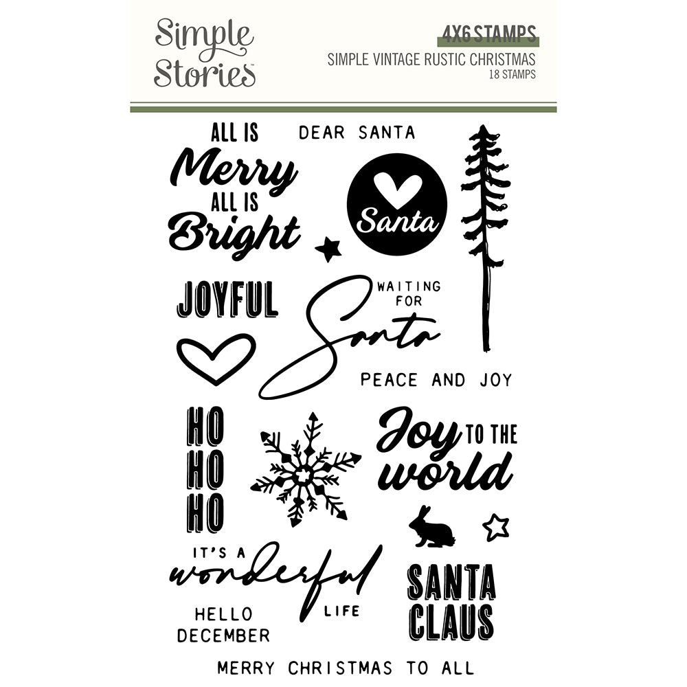 Rustic Stamps Simple Vintage Rustic Christmas - Stamps – Simple Stories