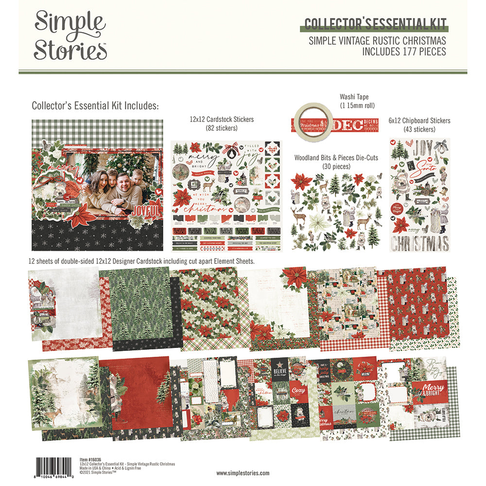 Simple Vintage Essentials - Paper Kit - 12x12 - Simple Stories