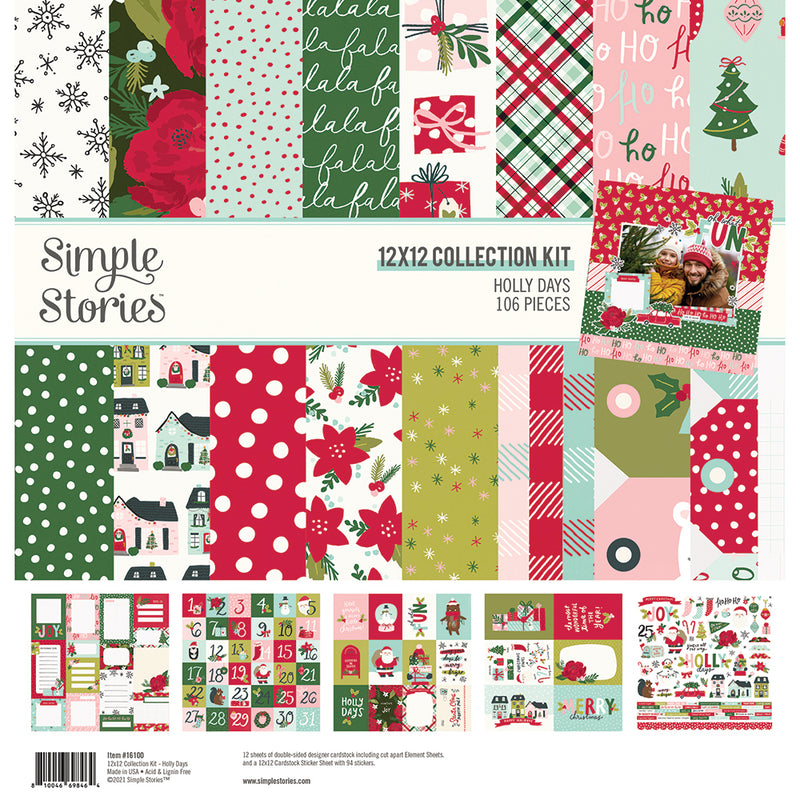 Holly Days - 6x12 Chipboard