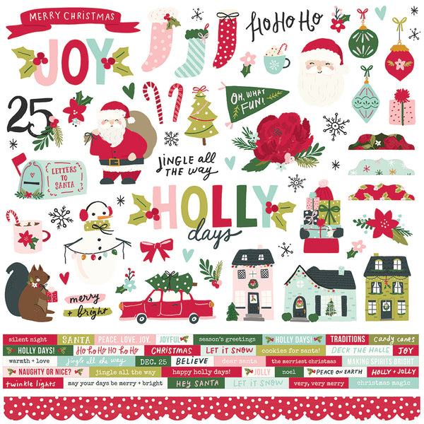 Holly Days - Cardstock Sticker – Simple Stories